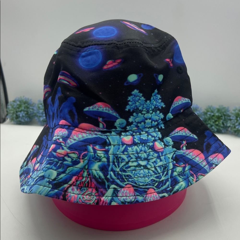 Magic Mushroom Bucket Hat Festival Beach Party Rave Unisex